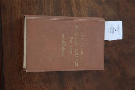 Wisden Cricketers Almanacks: 1898-1910, mixed rebound hardbacks, original linen cover and Willows reprints (13)